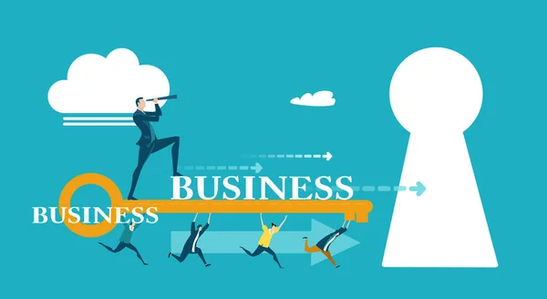 Uomini Affari Che Lottano Accordo Set Business Concept Illustrazione Uomini — Foto Stock