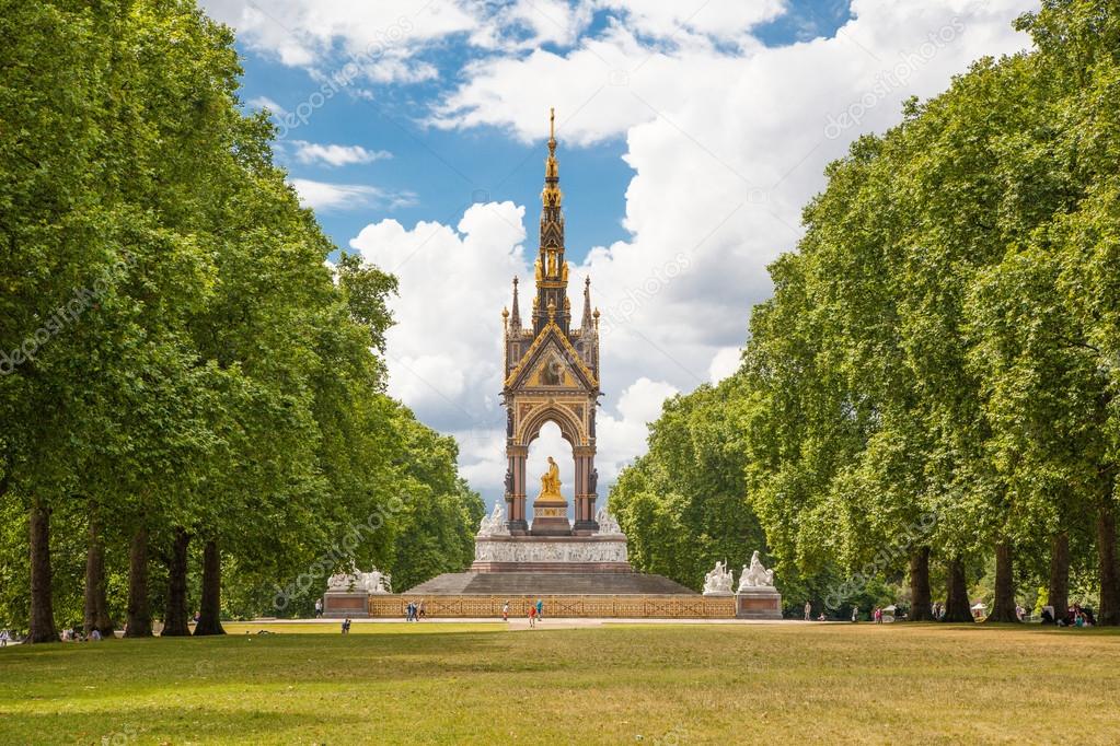 LONDON, UK AUGUST 11, 2014 Prince Albert memorial in Hyde park