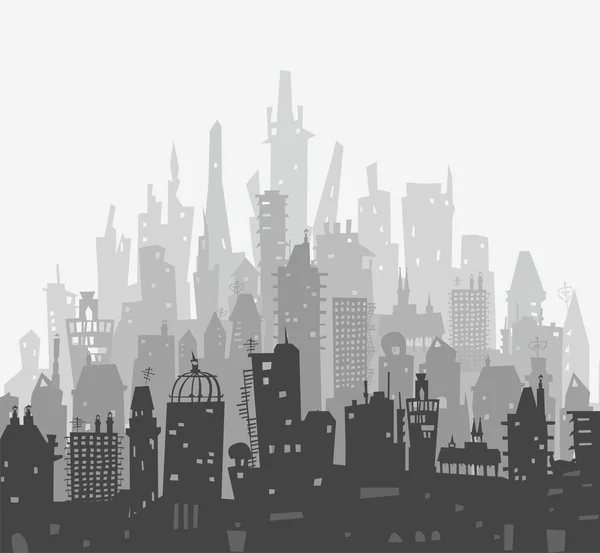 Hintergrund der Stadt mit vielen Gebäuden — Stockfoto