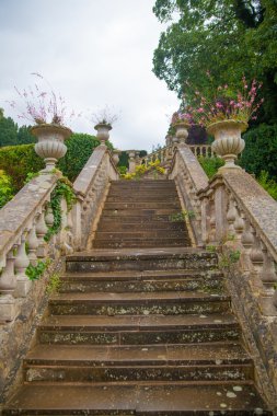 Chippenham, İngiltere - Ağustos 9, 2014: castle combe, lüks evi ve bahçesi açık bir otel ve golf club