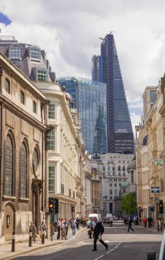 Londra, İngiltere - 22 Ağustos, 2014: İngiltere Bankası yol