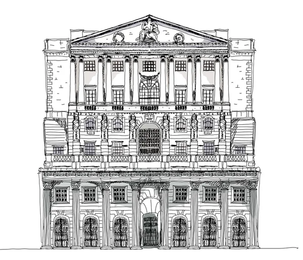 Bank of England London, Sketch collection — Stock Photo, Image