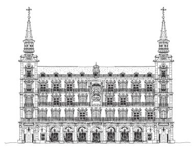 Madrid, Plaza Mayor, robot resim koleksiyonu Phillip III Hanedanı