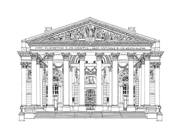 Royal Stock exchange, sketch collection — Stock Photo, Image