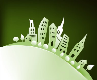 Kağıt şehir arka plan