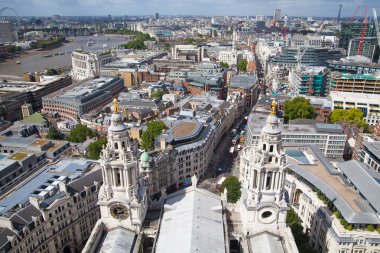 Londra görünümü St. Paul Katedrali.