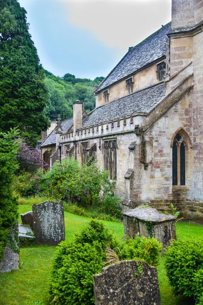 Castle Combe, unique old English village. Old house — Stock Photo, Image