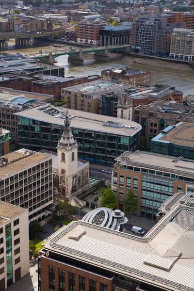 LONDON, UK - AUGUST 9, 2014. London's panorama view from St. Paul cathedral. — Stock Photo, Image