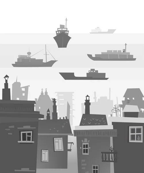 Staden port illustration — Stockfoto