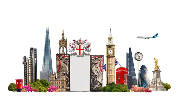 Londra. Edifici famosi di Londra, Viaggi e business background — Foto Stock