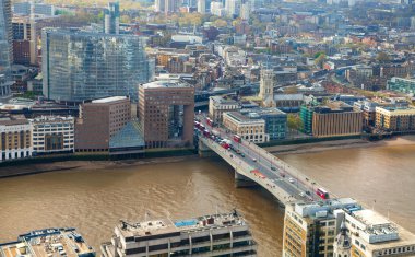 Londra, İngiltere - 22 Nisan 2015: City of London panorama