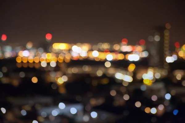 Luces nocturnas de la ciudad borrosas, Londres —  Fotos de Stock