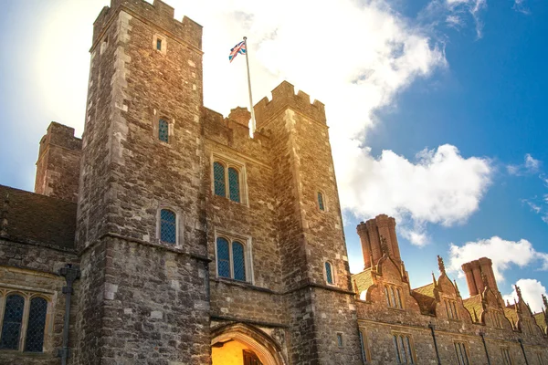 SUSSEX, UK - APRIL 11, 2015: Sevenoaks  Old english mansion 15th century. Classic english country side house