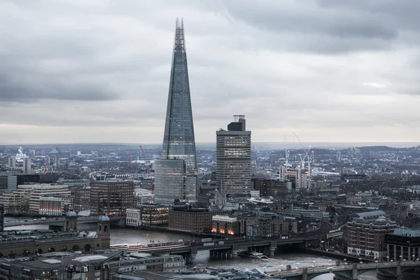 Éclat de verre, vue panoramique Ville de Londres — Photo