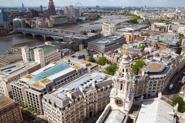 Londra görünümü. Şehir Londra'nın önde gelen biri bu görünüm küresel finans merkezleri