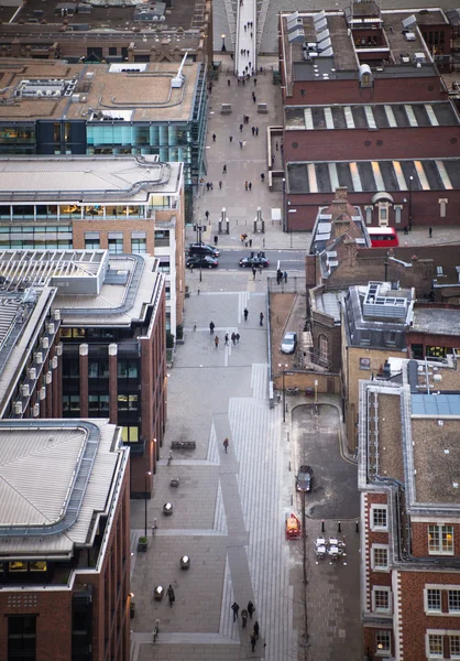 City of London, gater med folk – stockfoto