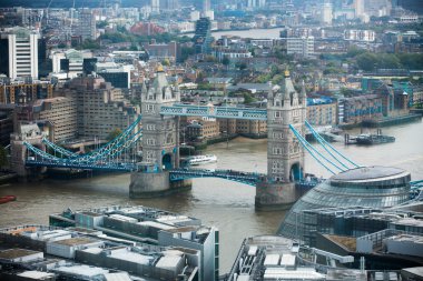 LONDON, UK - SEPTEMBER 17, 2015: City of London panorama with Tower bridge