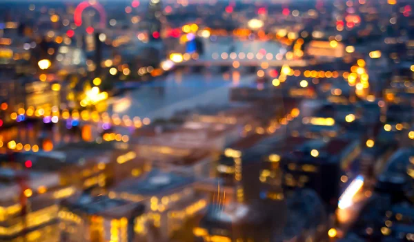 London, Night lights clur. Staden bakgrund — Stockfoto