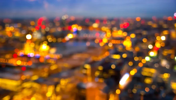 London, Night lights clur. Staden bakgrund — Stockfoto