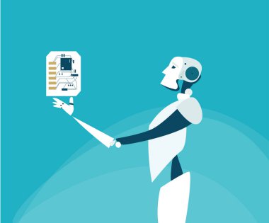 Gelişmiş AGI robotları yüksek hızda öğreniyor, bilgi alışverişinde bulunuyor ve gelecekçi bir ortamda birlikte evrimleşiyorlar. Hızlı yapay zeka gelişimi, kendini geliştirme, bilgi şekillendirme hızını temsil eder.