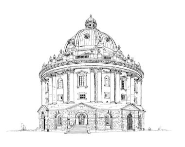 Oxford Üniversitesi Kütüphanesi, skeç. Radcliffe Kamerası