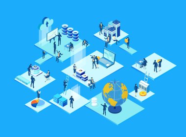 Küresel çapta çalışan büyük bir şirketin, farklı seviyelerde soyut bir çevrede çalışan iş insanlarının, yeni fikirler yaratıp, gözlemleyip, destekleyerek ve geliştirerek.