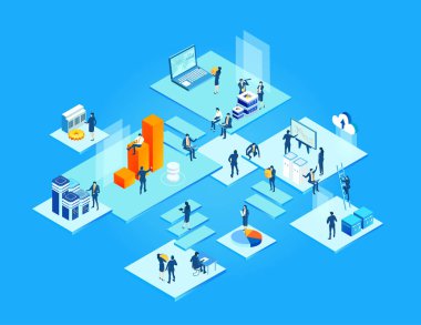 Küresel çapta çalışan büyük bir şirketin, farklı seviyelerde soyut bir çevrede çalışan iş insanlarının, yeni fikirler yaratıp, gözlemleyip, destekleyerek ve geliştirerek.