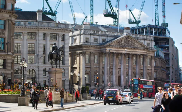 LONDON UK - SEPTEMBER 19, 2015: House of the Mayor on Bank of England square — Stock Photo, Image