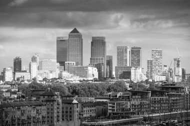 Şehir arka plan, Canary Wharf Londra