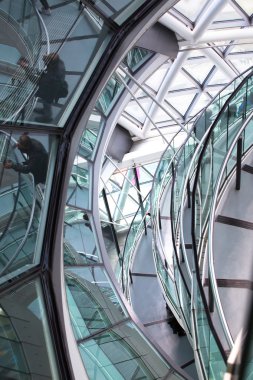 LONDON UK - SEPTEMBER 19, 2015 - City Hall Staircase, Mayor of London