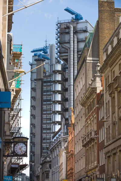 Lloyds von london bank building, berühmte textur. Stadt London. Unternehmenshintergrund — Stockfoto