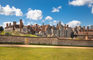 Sussex, İngiltere - 11 Nisan 2015: Sevenoaks eski konak 15nci yüzyıl İngilizce. Klasik İngilizce kırsal ev