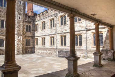 Sussex, İngiltere - 11 Nisan 2015: Sevenoaks eski konak 15nci yüzyıl İngilizce. Klasik İngilizce kırsal ev
