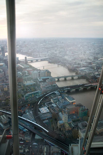 Cidade de Londres vista ao pôr do sol — Fotografia de Stock