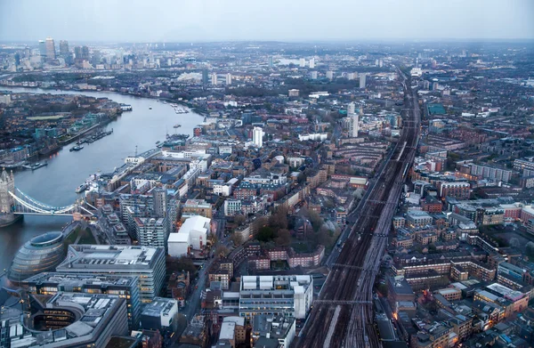 シティ・オブ・ロンドンの空中風景 — ストック写真