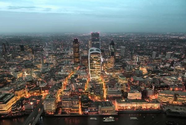 Ciudad de Londres vista al atardecer — Foto de Stock