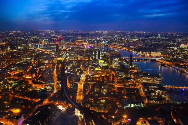 Ciudad de Londres vista al atardecer — Foto de Stock