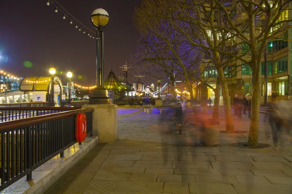 City of London zakelijke en financiële aria weergave bij zonsondergang — Stockfoto