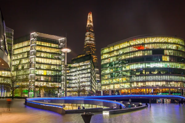 City of London biznesowych i finansowych aria widok na zachód słońca — Zdjęcie stockowe
