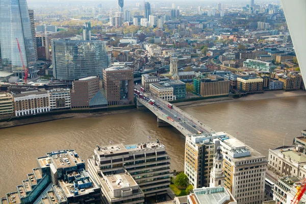 Luchtfoto van de City van Londen. Londen panorama formulier 32 verdieping van Walkie-Talkie gebouw — Stockfoto