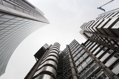 Modern English architecture, Gherkin building glass texture. City of London