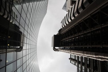 Kurumsal binalar modern mimarisi. Londra