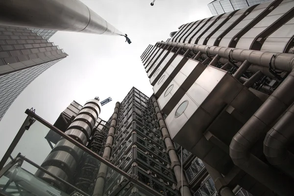 Architecture anglaise moderne, Gherkin bâtiment texture de verre. Ville de Londres — Photo