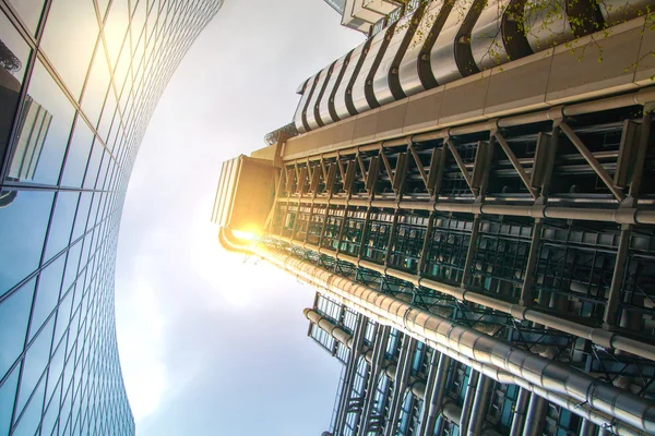 Modern English architecture, Gherkin building glass texture. City of London — Stock Photo, Image