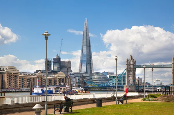 London,  Tower bridge and Shard — Stock Photo, Image