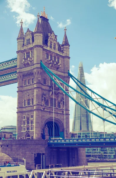 Londra, Tower bridge e Shard — Foto Stock