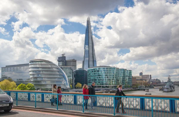 City of London biznes aria widok, Londyn Uk — Zdjęcie stockowe