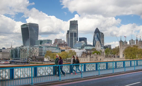 City of London business aria view, London UK