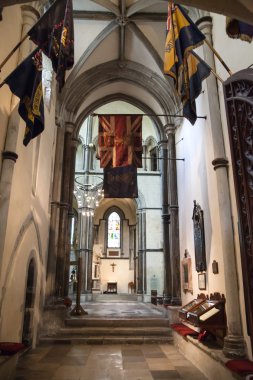 Rochester katedral iç kısmıdır İngiltere'nın ikinci en eski, 604ad kurulmuş.