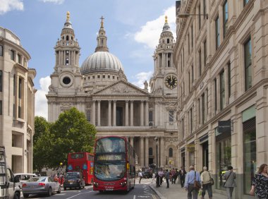 Londra şehri. St Paul Katedrali